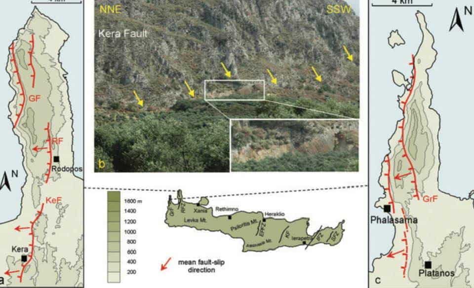 Αυτή είναι η σεισμικότητα της Κρήτης - Τα γνωστά ρήγματα στην ξηρά και στη θάλασσα (φωτο)