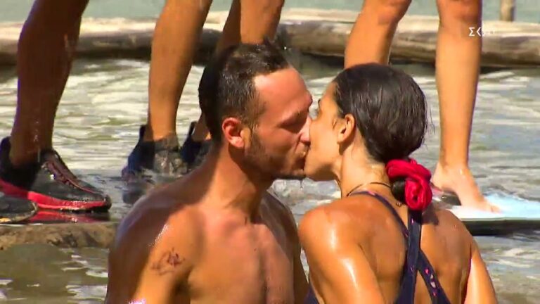 Χαλασμός στο Survivor με τα ερωτικά φιλιά ανάμεσα σε Μυριέλλα και Γιώργο (video)