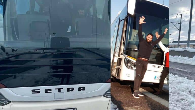Μάθημα ανθρωπιάς από Κρητικό οδηγό λεωφορείου, μέσα στο χιονιά