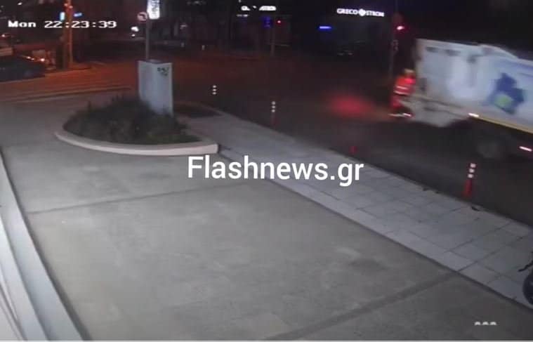 Χανιά: Στο νοσοκομείο υπάλληλος καθαριότητας που έπεσε από απορριμματοφόρο (video)