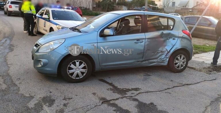 Χανιά: Τροχαίο ατύχημα - Μια κοπέλα στο Νοσοκομείο (φωτο)
