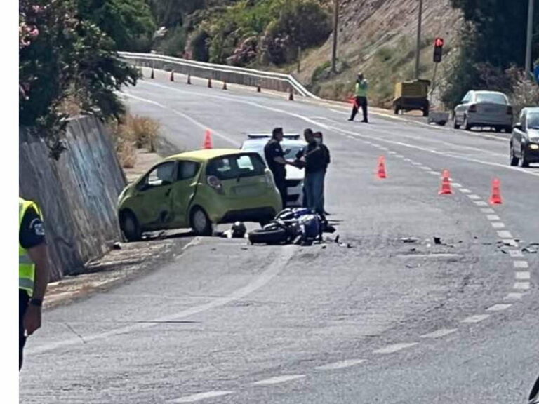 Χανιά: Τροχαίο ατύχημα με θύμα οδηγό μηχανής στον ΒΟΑΚ στην Σούδα (φωτο)