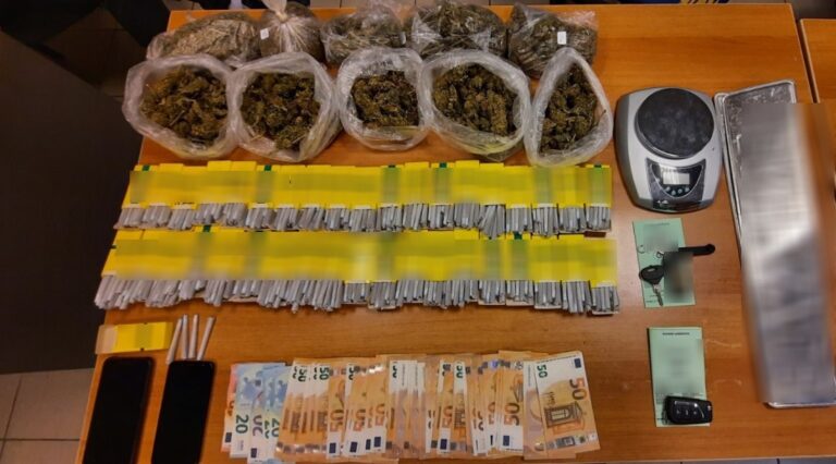 Μεγάλη αστυνομική επιχείρηση στην Κρήτη - Κατασχέθηκαν πάνω από μισό κιλό κάνναβη και σχεδόν 500 τσιγάρα