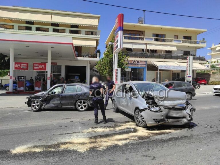 Χανιά: Καραμπόλα τριών οχημάτων με τραυματίες στα Χανιά - Κυκλοφοριακό κομφούζιο στο σημείο (φωτο)