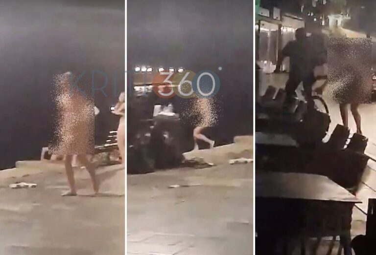Χανιά: Ντροπή και αίσχος! Γυμνοί τουρίστες κάνουν βουτιές στο Ενετικό λιμάνι (video)