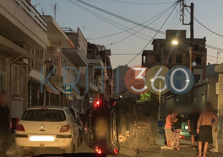 Ένα πραγματικά απίστευτο τροχαίο, συνέβη τα ξημερώματα της Κυριακής, στο κέντρο της πόλης των Χανίων.