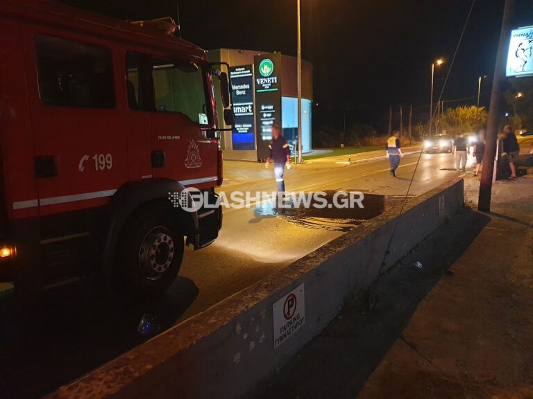 Χανιά: Μάχη για τη ζωή του δίνει 30χρονος που τραυματίστηκε στη λεωφόρο Σούδας (φωτο)