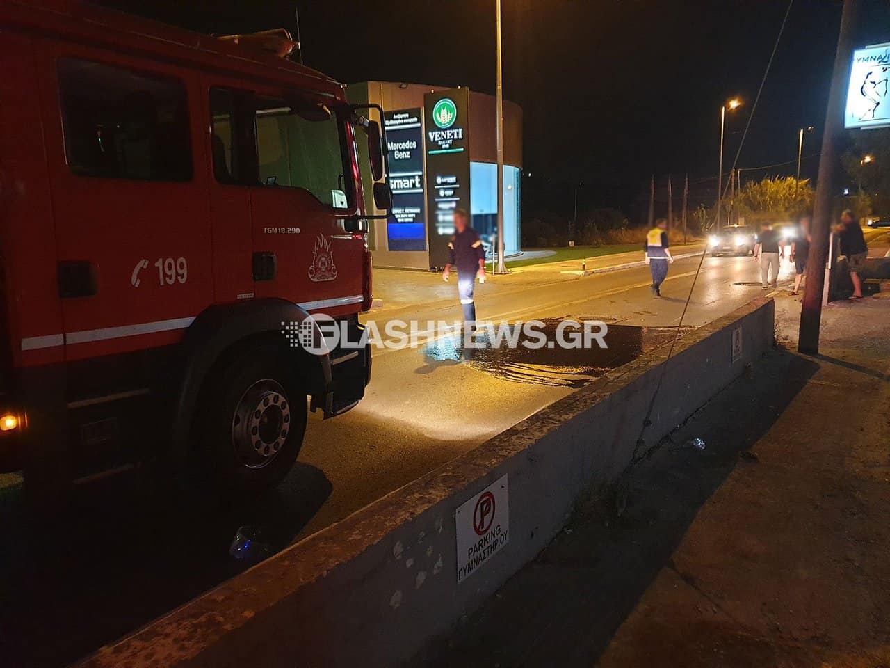 Χανιά: Μάχη για τη ζωή του δίνει 30χρονος που τραυματίστηκε στη λεωφόρο Σούδας (φωτο)