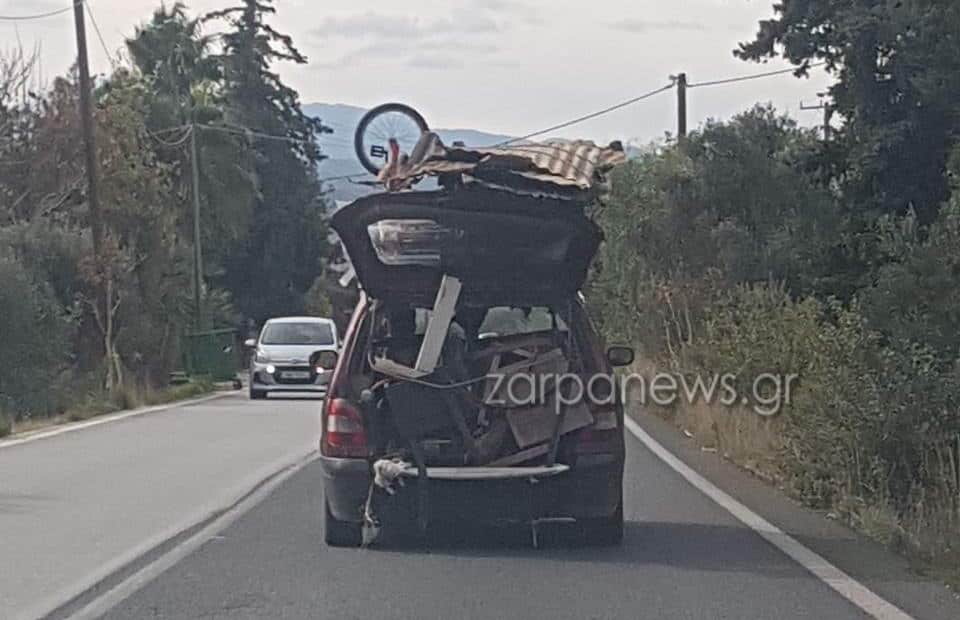 Χανιά: Τίποτ’ άλλο; Οδηγός πάει… βόλτα όλη του την «προίκα» (φωτο)