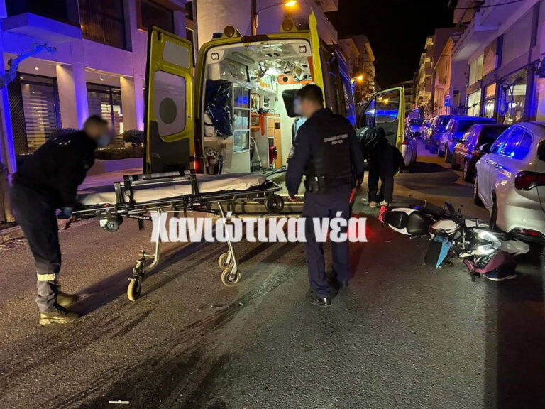 Χανιά: Σοβαρό τροχαίο τα ξημερώματα - Σύγκρουση ταξί με μοτοσικλέτα (φωτο)