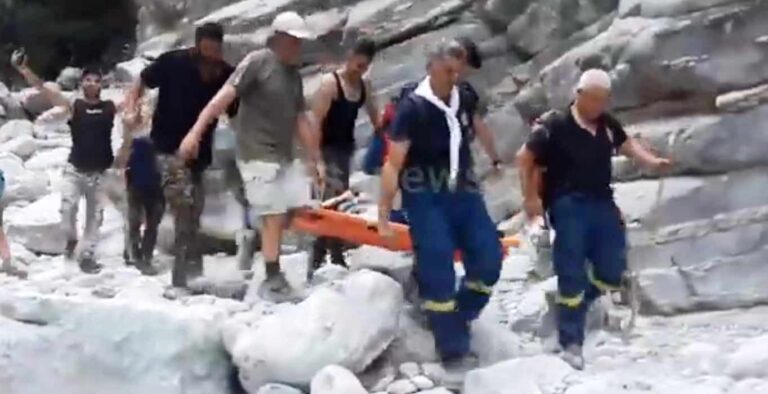Χανιά: Σωτηρία διάσωση στο Φαράγγι της Σαμαριάς από τους Πυροσβέστες της Ανώπολης (video)