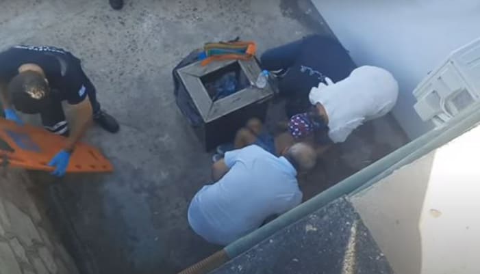 Παραλίγο τραγωδία: 11χρονος έπεσε από ύψος στο λιμάνι (video)