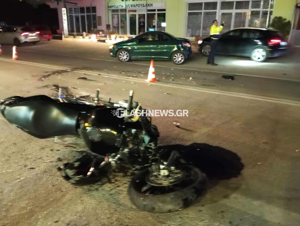 Χανιά: Σοβαρό τροχαίο στο Ακρωτήρι – Μια γυναίκα τραυματίας (φωτο)