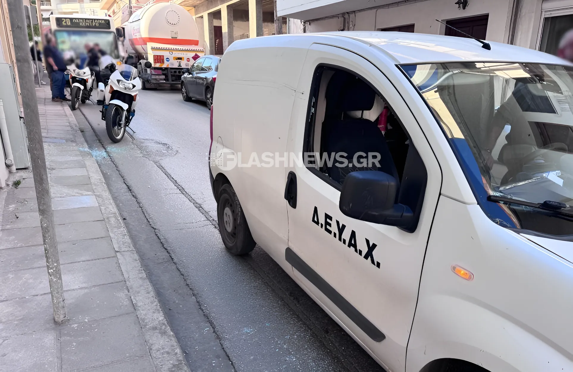 Χανιά: Επίθεση σε εργαζόμενο της ΔΕΥΑΧ στα Λενταριανά (φωτο)