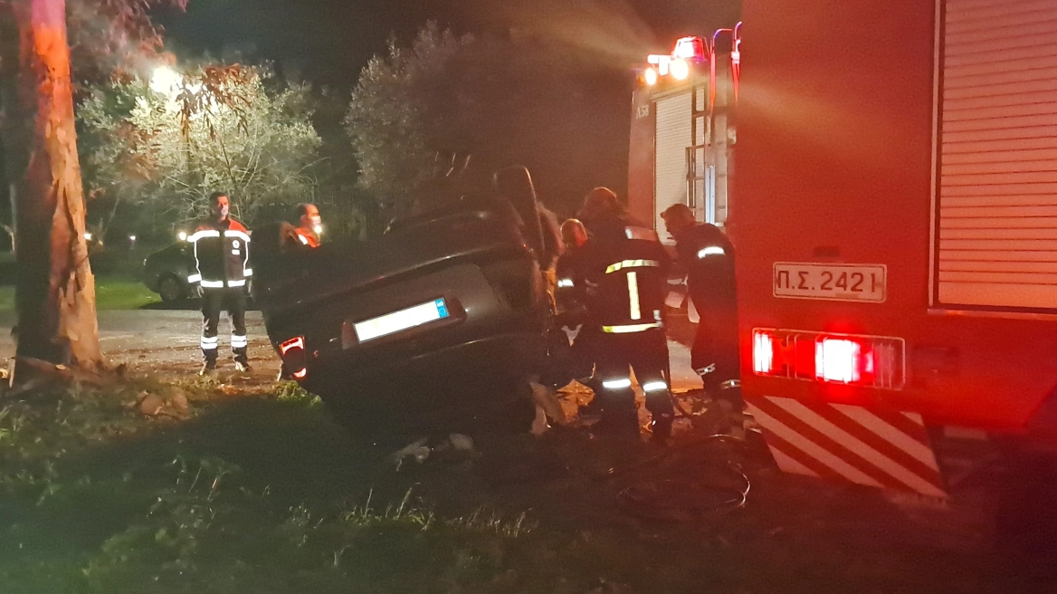 Τραγωδία: Τρεις φοιτητές νεκροί σε τροχαίο - Το αυτοκίνητό τους χτύπησε σε δέντρο και ανετράπη (φωτο)