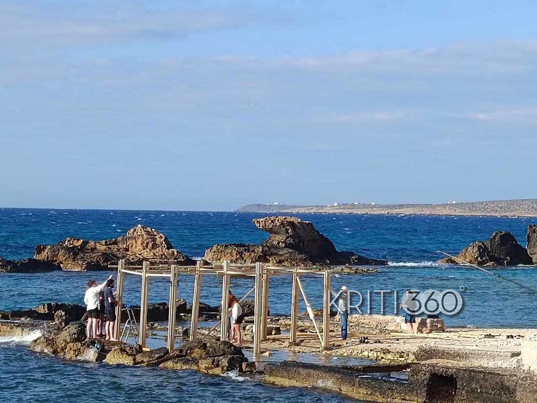 Χανιά: Παράξενη κατασκευή εμφανίστηκε στο Κουμ Καπί (φωτο)