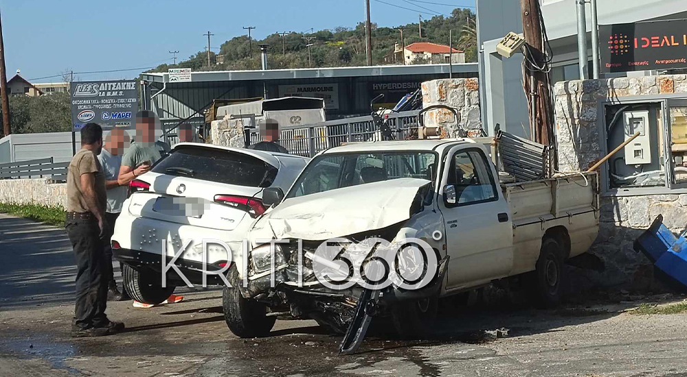 Χανιά: Συγκλονιστικό βίντεο από σύγκρουση ΙΧ με αγροτικό αυτοκίνητο!