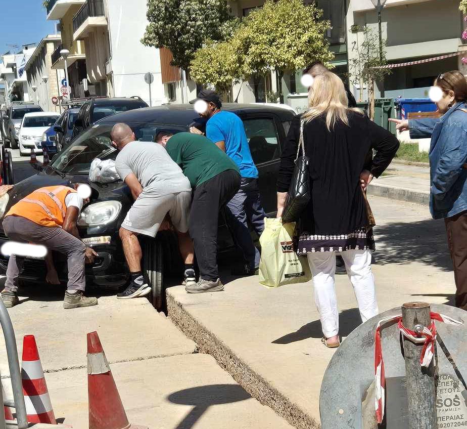 Χανιά: Ζημιές σε αυτοκίνητα… τραυματισμοί πεζών σε έργα για τις οπτικές ίνες (φωτο)