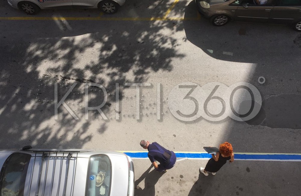 Χανιά: Πρώτα μοίρασαν κλήσεις και μετά έκαναν εμφανή τη διαγράμμιση στη Δασκαλογιάννη (φωτο)