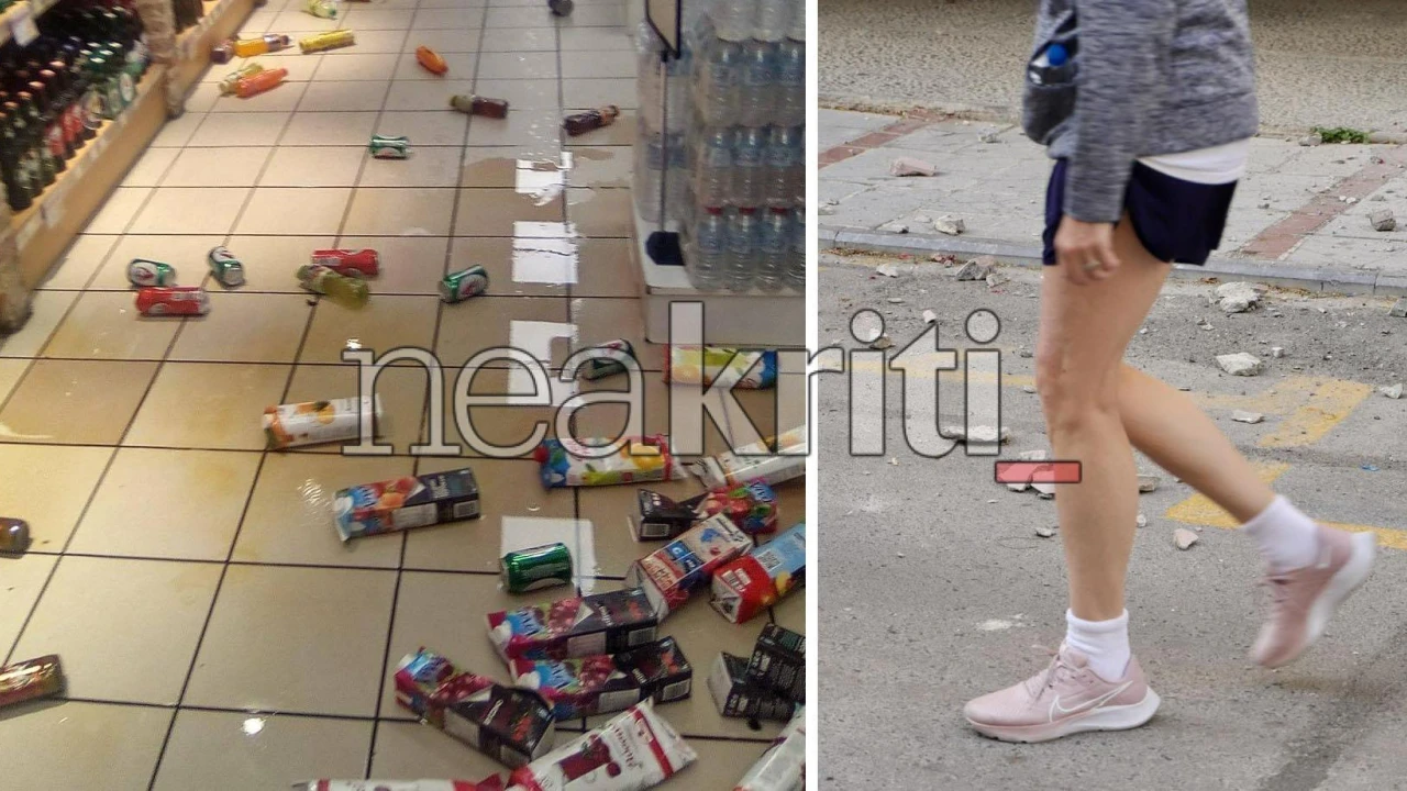 Η στιγμή του σεισμού στην Κρήτη: Μικρές ζημιές, πτώσεις αντικειμένων και αναστάτωση στους πολίτες - Χαρακτηριστικές εικόνες και βίντεο