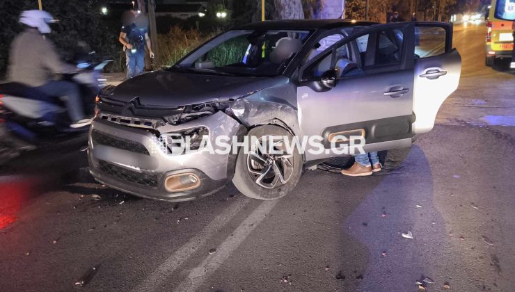 Χανιά: «Γερή» σύγκρουση αυτοκινήτων στη λεωφόρο Σούδας (φωτο)