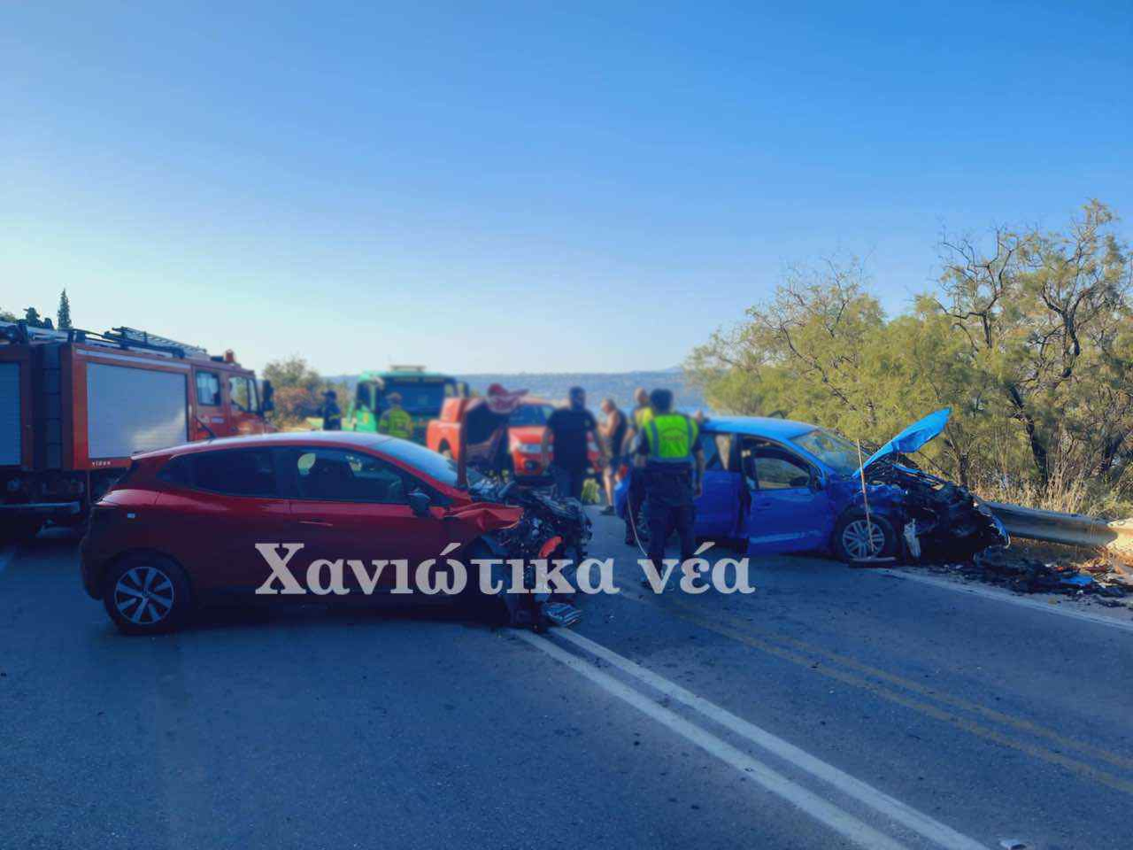 Χανιά: Σοβαρό τροχαίο με τραυματίες στο Πλατάνι - Υπάρχουν τραυματίες (φωτο)