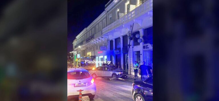 Χανιά: ΙΧ έπεσε σε στύλο! Τροχαίο με τραυματισμό τα ξημερώματα στο κέντρο της πόλης (φωτο)