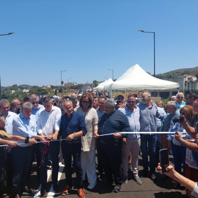 Χανιά: Υπουργικά εγκαίνια στη νέα γέφυρα του Κερίτη στον Αλικιανό 