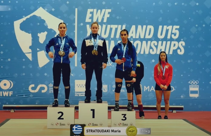 Καταπληκτική Μ. Στρατουδάκη: Τρία χρυσά στο Ευρωπαϊκό Πρωτάθλημα με τρία ρεκόρ Ευρώπης (video)