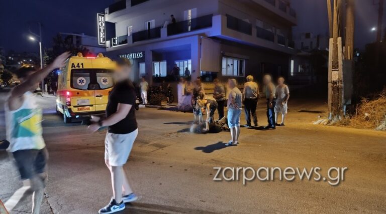 Χανιά: Παράσυρση ηλικιωμένου από διερχόμενο όχημα (φωτο)
