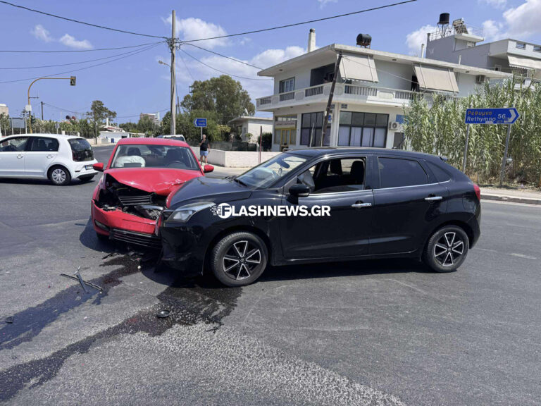 Χανιά: Σύγκρουση δύο οχημάτων σε τροχαίο ατύχημα στη Σούδα (φωτο)