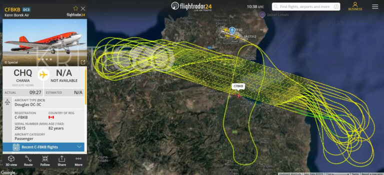 Χανιά: Τι γύρευε το αεροπλάνο που «έκοβε βόλτες» πάνω από την πόλη;