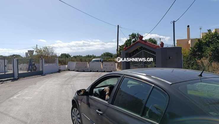 Χανιά: Οδόφραγμα στον κεντρικό δρόμο του Μουζουρά – Κυκλοφοριακό πρόβλημα στο σημείο (φωτο)