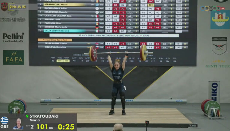 Τρία μετάλλια και 2 ρεκόρ Ευρώπης από τη Μαρία Στρατουδάκη στο Ευρωπαϊκό Αρσης Βαρών (video)