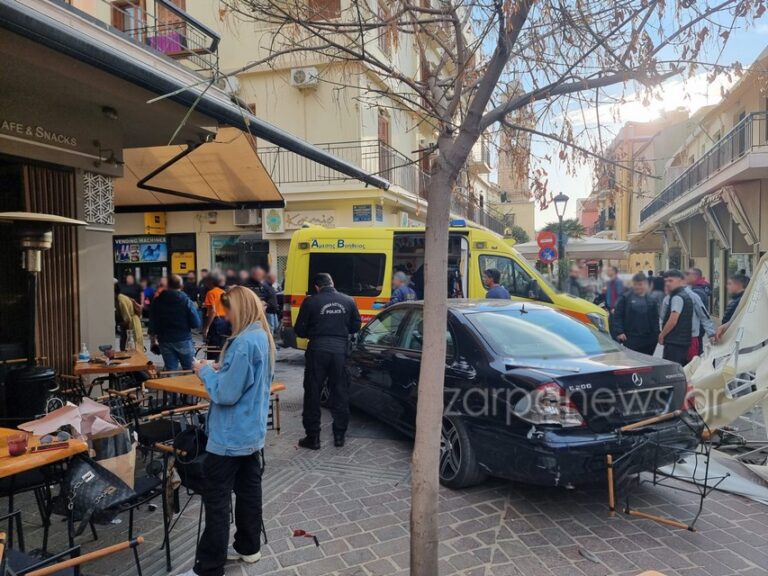 Χανιά: Ένοχος ο 76χρονος που μπήκε με την Μερσεντές στην Ποτιέ για να αποφύγει την τροχαία και τραυμάτισε τρεις γυναίκες που έπιναν καφέ
