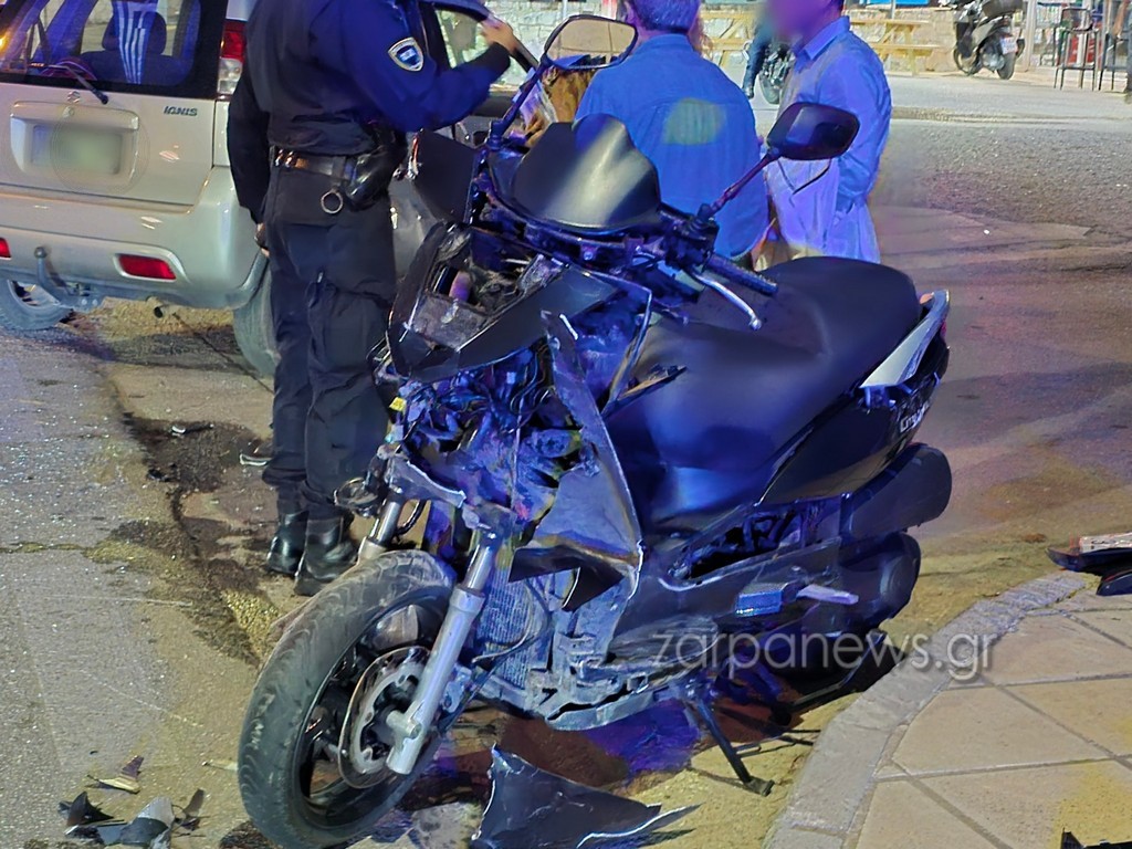 Xανιά: Τροχαίο με μηχανή στα Κουνουπιδιανά – Στο Νοσοκομείο ένας άνδρας (φωτο)