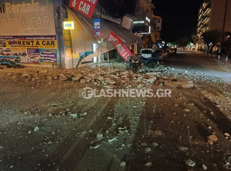 Χανιά: Τρομακτική κατάρρευση μεγάλου μπαλκονιού στο κέντρο της πόλης (φωτο)