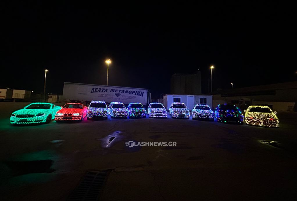 Χανιά: Αυτά είναι τα «Χριστουγεννιάτικα» αυτοκίνητα που κυκλοφορούν στους δρόμους (φωτο – video)