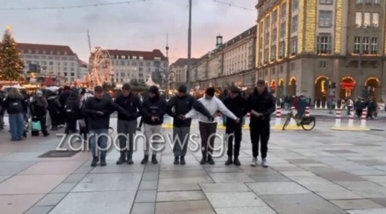 Μαθητές από τρία Λύκεια των Χανίων συναντιούνται στη Γερμανία και ξεσηκώνουν με κρητικούς χορούς τη Δρέσδη (video)