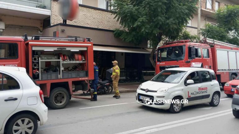 Φωτιά σε γνωστό οβελιστήριο των Χανίων (φωτο)
