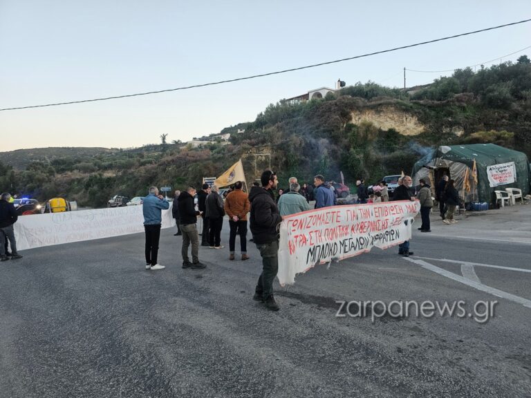 Χανιά: Δεν κάνουν πίσω οι αγρότες – Κλιμακώνουν με μπλόκα και συγκέντρωση στην Εφορία