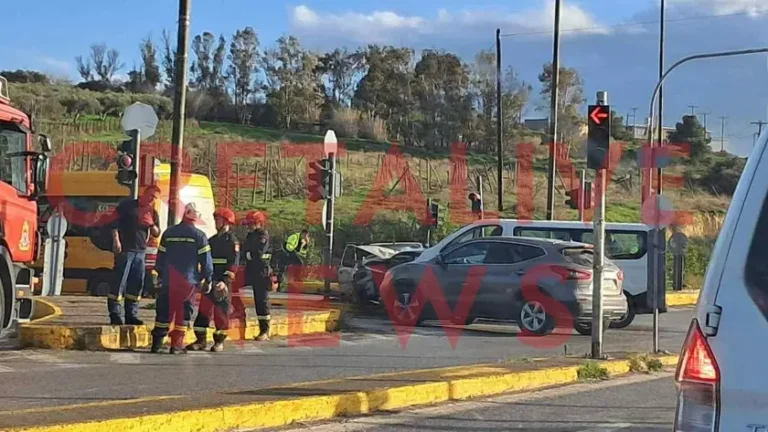 Κρήτη: Τροχαίο με ένα εγκλωβισμένο άτομο (φωτο - video)