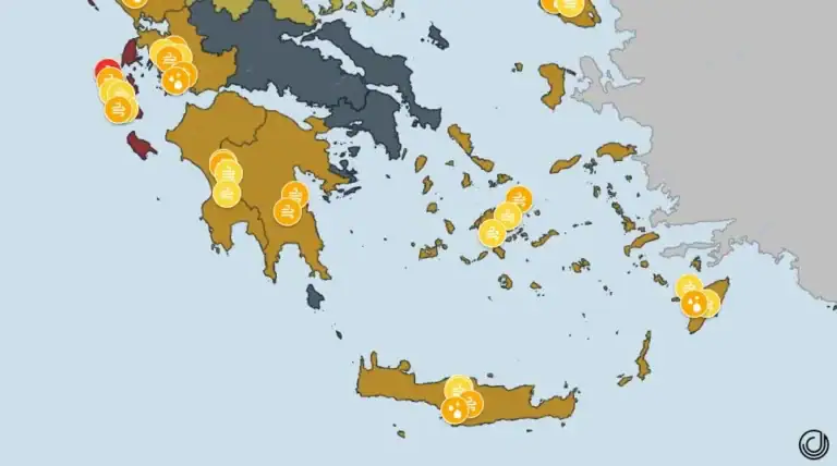 Κρήτη: Πορτοκαλί προειδοποίηση - Σε επιφυλακή για νέα επιδείνωση η πολιτική προστασία
