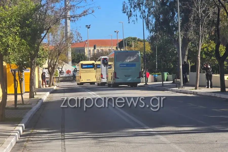 Χανιά: Κλειστή η οδός Πλουμιδάκη για τα λεωφορεία που μεταφέρουν μέλη του πληρώματος του αεροπλανοφόρου Gerald Ford