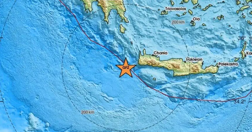 Μεταμεσονύχτιος σεισμός ταρακούνησε τα Χανιά