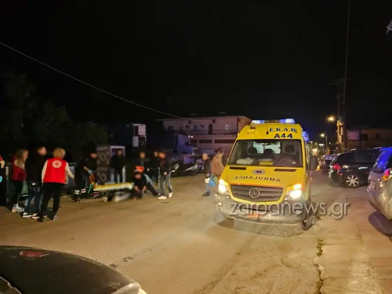 Xανιά: Τροχαίο με μηχανή στο Πασακάκι – Τραυματίστηκε μια γυναίκα (φωτο)