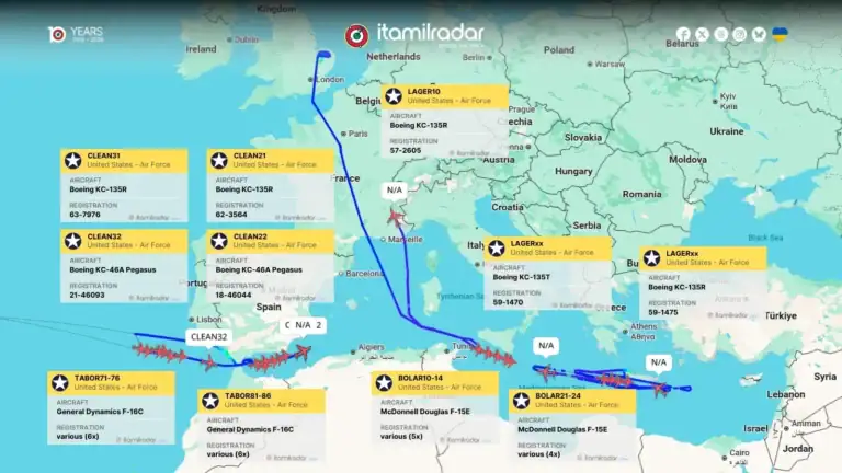 Οι ΗΠΑ δημιούργησαν μια εναέρια “γέφυρα” με ιπτάμενα τάνκερ πάνω από τη Μεσόγειο - Συμμετέχει και η βάση της Σούδας