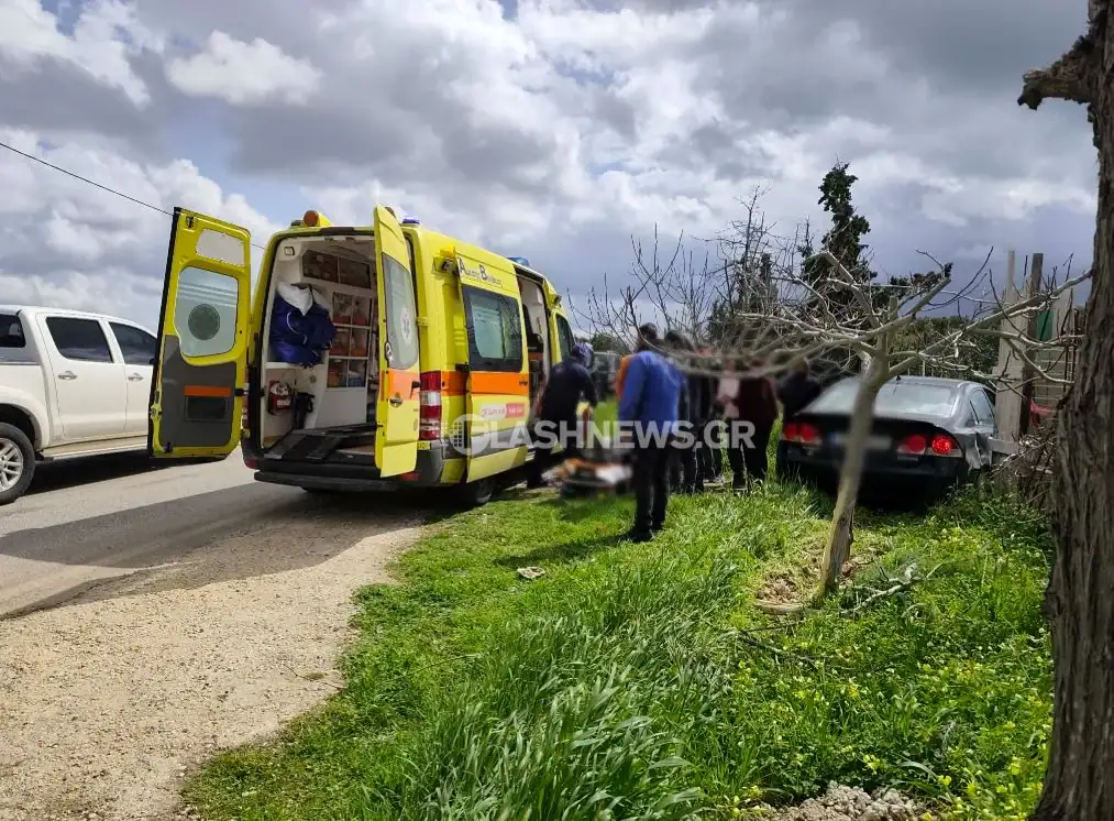 Χανιά: Σοβαρό τροχαίο στον Παζινό Ακρωτηρίου – Στο νοσοκομείο ιερέας (φωτο)