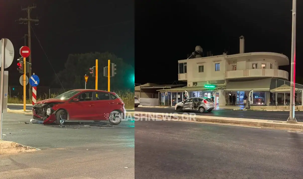 Χανιά: Σφοδρή σύγκρουση δύο αυτοκινήτων στην…γνωστή διασταύρωση (φωτο)