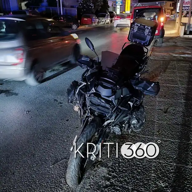 Χανιά: Τροχαίο στο Βαμβακόπουλο με έναν τραυματία (φωτο)